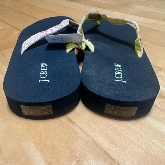 J.Crew Black and Pink Polka Dot Sandals - Picture 5 of 6